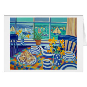 Art Card: Cornish Teatime ( Cornish Blue )