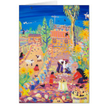 Art Card: Family Harvest, Isla Taquile, Peru