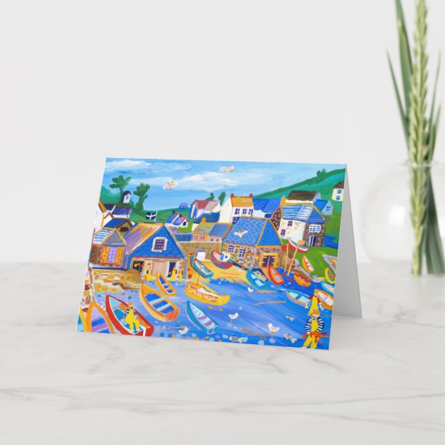 Art Card: Lobster Fishermen, Cadgwith, Cornwall Card (Front)