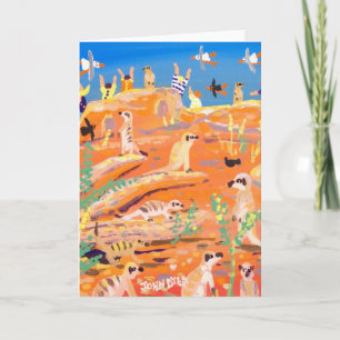 Art Card: Popping up and Peeping Meerkats Card