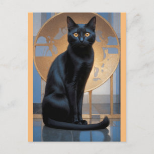 art cat postcard