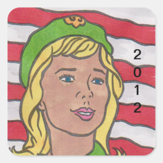 ART CENTENAIRE DE SCOUTING par David Smith STICKER