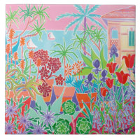 Art Ceramic Tile: Joanne Short, Côte d'Azur Menton