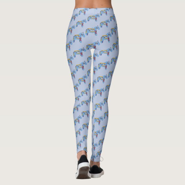 Art Class Dala Horses Leggings (Back)