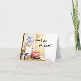 Art Class Teacher Appreciation Day  Thank You Card