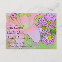Art Classes Ladies Luncheon Garden Tea's