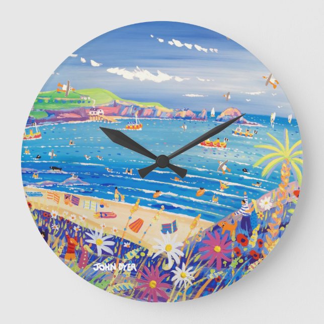 Art Clock: Mother Ivey's Bay Cornwall Large Clock (Front)