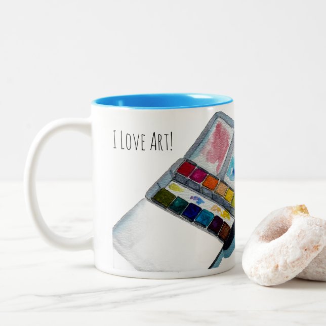 Art Coffee Mug (Avec donut)