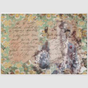Art Collage 12 Background 20x30 Decoupage Tissue Paper