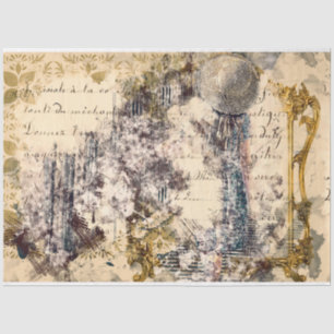 Art Collage 15 Background 20x30  Decoupage Tissue Paper