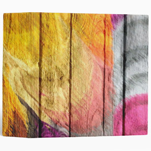 Art Colour Acrylic Painting on Wood #2 Binder
