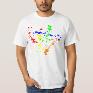 Art, colourful Paint splash abstract art T-Shirt