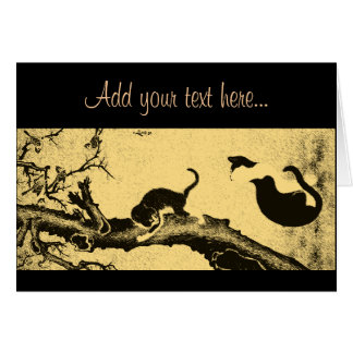 Art coréen vintage de chat