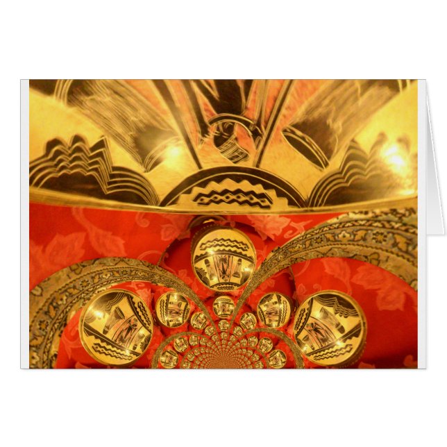 Art Culturel Africain : Design Rouge Or Riche (Devant horizontal)