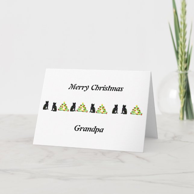 Art ,Cute Cat Clipart,personalized Card (Front)