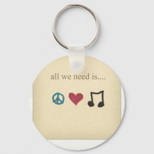 art-cute-inspirational-love-music-Favim.com-189041 Keychain