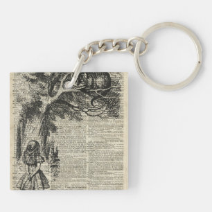 Art d'Alice et de pochoir de Cheshire à la page de
