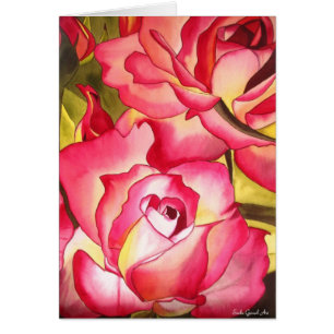 Art d'aquarelle de rose de rose de Hannah Gordon
