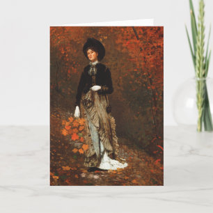 Art d'automne plié Carte de vacances Thanksgiving