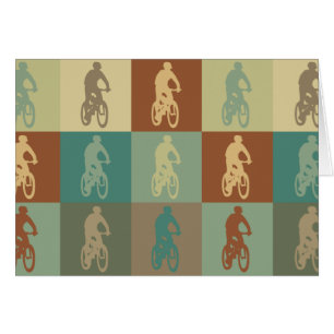 Art de bruit faisant du vélo de montagne