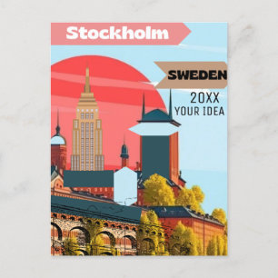 Art de carte postale de Stockholm Suède, Carte pos