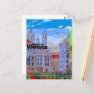 Art de carte postale de voyage à Vienne, Art de vo