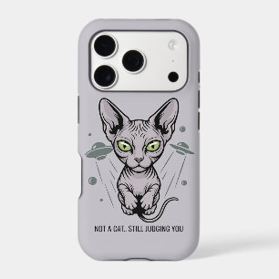 Art de chat Sphynx jugeant cosmique