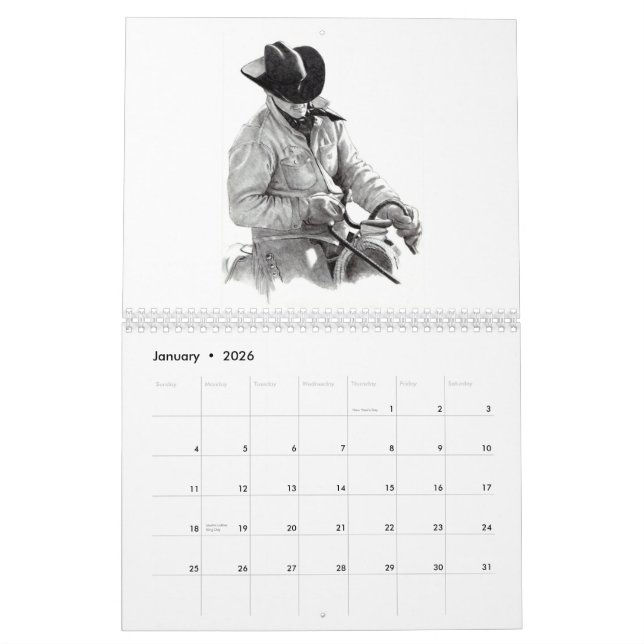 ART DE CRAYON, DESSINS : CALENDRIER : Joyce (Jan 2026)