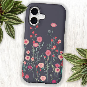Art de fleurs sauvages boho foncé