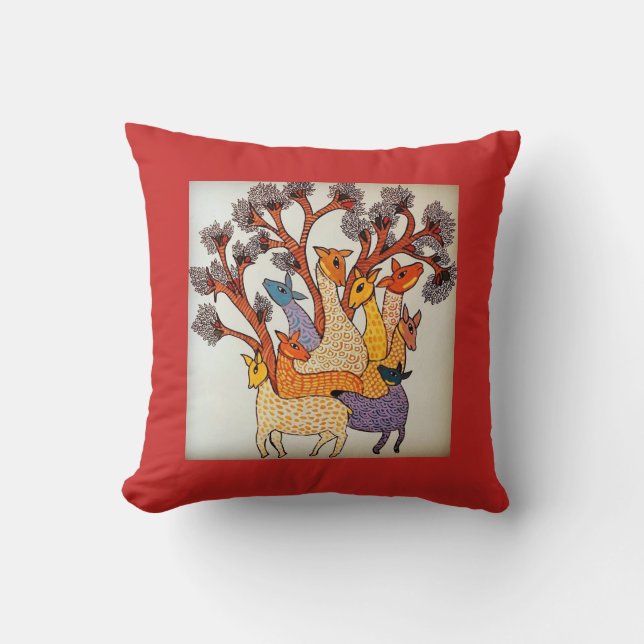Art de Gond de Cutomizable - coussin de peinture (Recto)