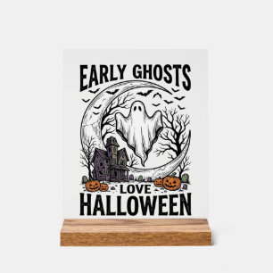Art de gravure de fantôme de Halloween vintage de 