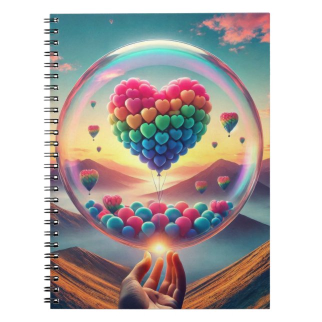 art de la forme d'amour Carnet photo spirale (Devant)
