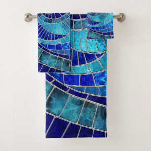 Art de la mosaïque de la vague océanique