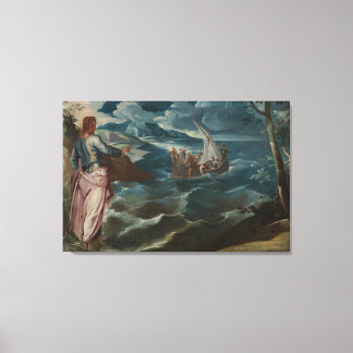 art de la toile christ au lac de galilée