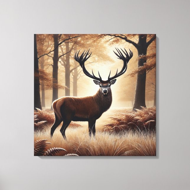 Art de la toile de cerfs d'automne (Recto)