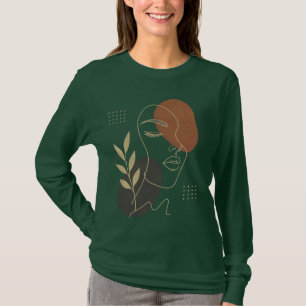 Art de ligne de visage abstrait moderne Sweat