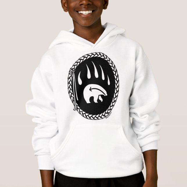 Art de l'ours tribal Sweat - shirt à capuche de la (Devant)