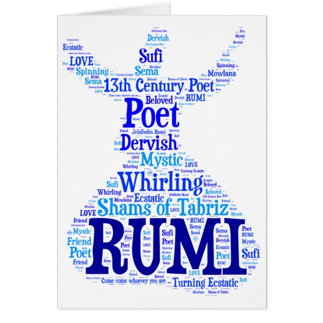 Art de mot de Rumi (Devant)