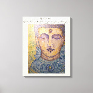 Art de mur de toile d'aquarelle de Bouddha de