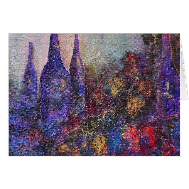 Art de récolte de vin rouge (Devant horizontal)