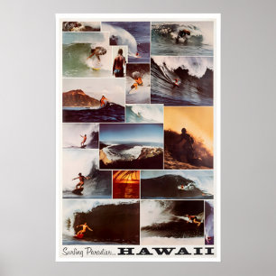 Art de surf à Hawaii Photo de surfeur Impression h