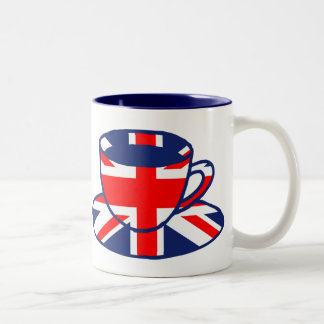 Art de tasse de thé de drapeau d'Union Jack