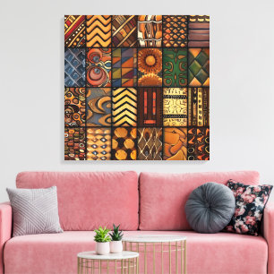 Art de toile à motif tribal africain