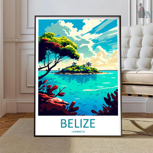 Art de voyage Belize Impression murale Belize Susp