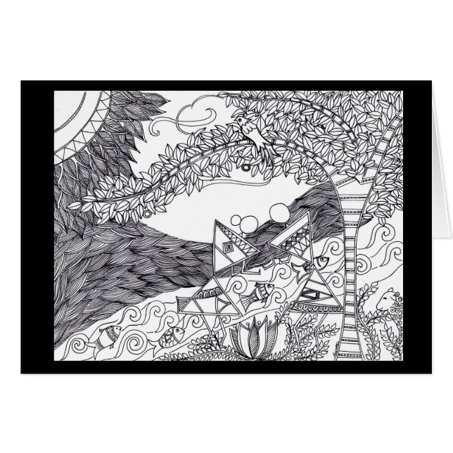 Art de Warli (Devant horizontal)