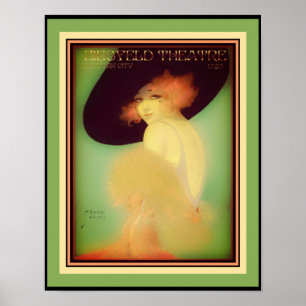 Art Deco 1920 Ziegfeld Theatre Poster