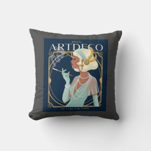 Art Deco 1925 Throw Pillow