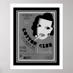 Art Deco 1934 Cotton Club Parade Poster