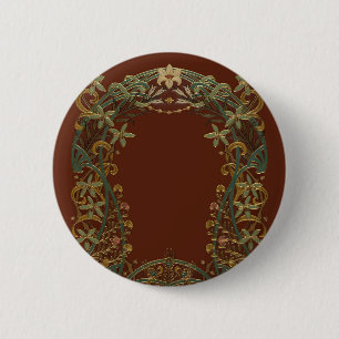 art deco 2 inch round button