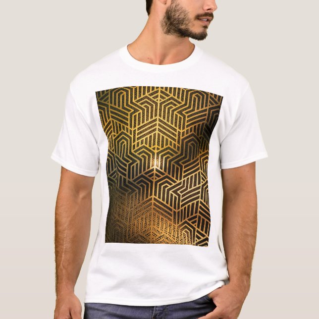 Art Deco 3D Illustration, Advertisement Wallpaper. T-Shirt (Front)